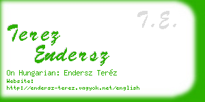 terez endersz business card