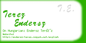 terez endersz business card